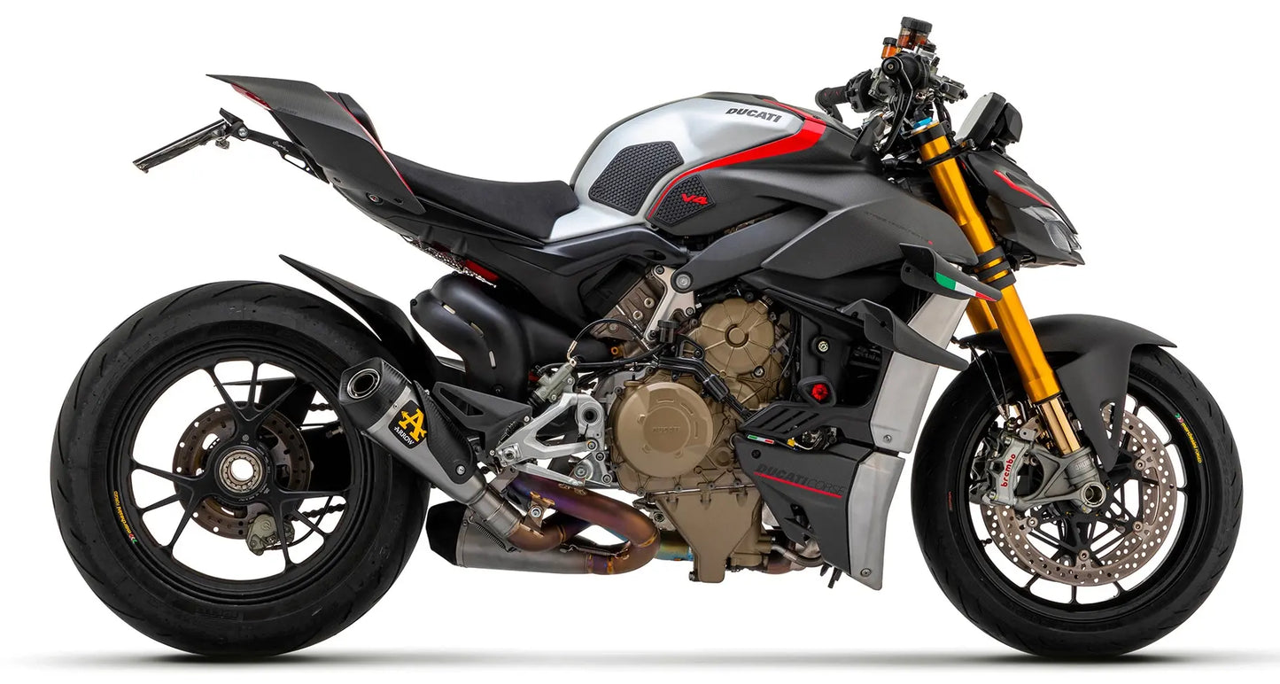 ARROW WORKS TITANIUM "Racing" Half-Line | DUCATI STREETFIGHTER V4 & PANIGALE V4