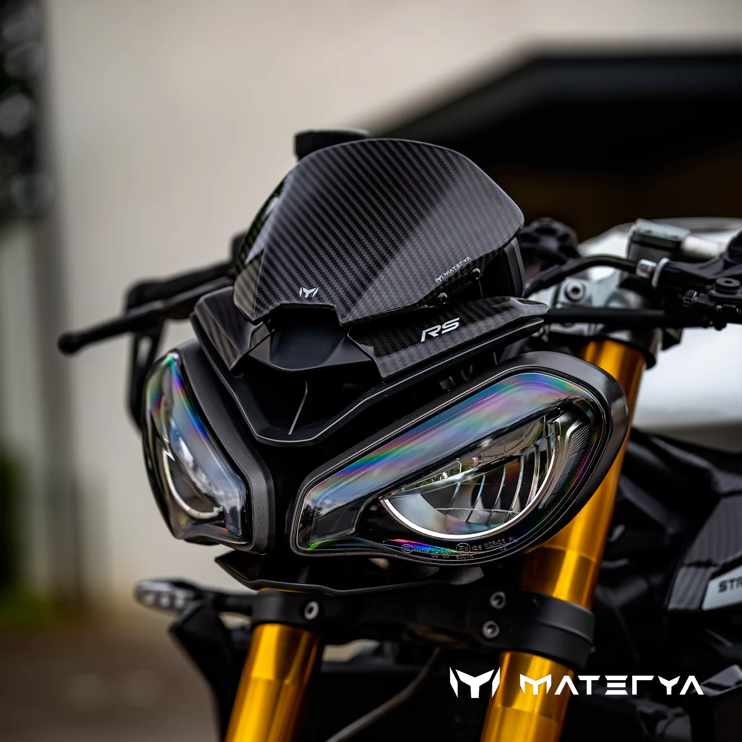 MATERYA Carbon Windscreen TRIUMPH STREET TRIPLE 765 (2023+)