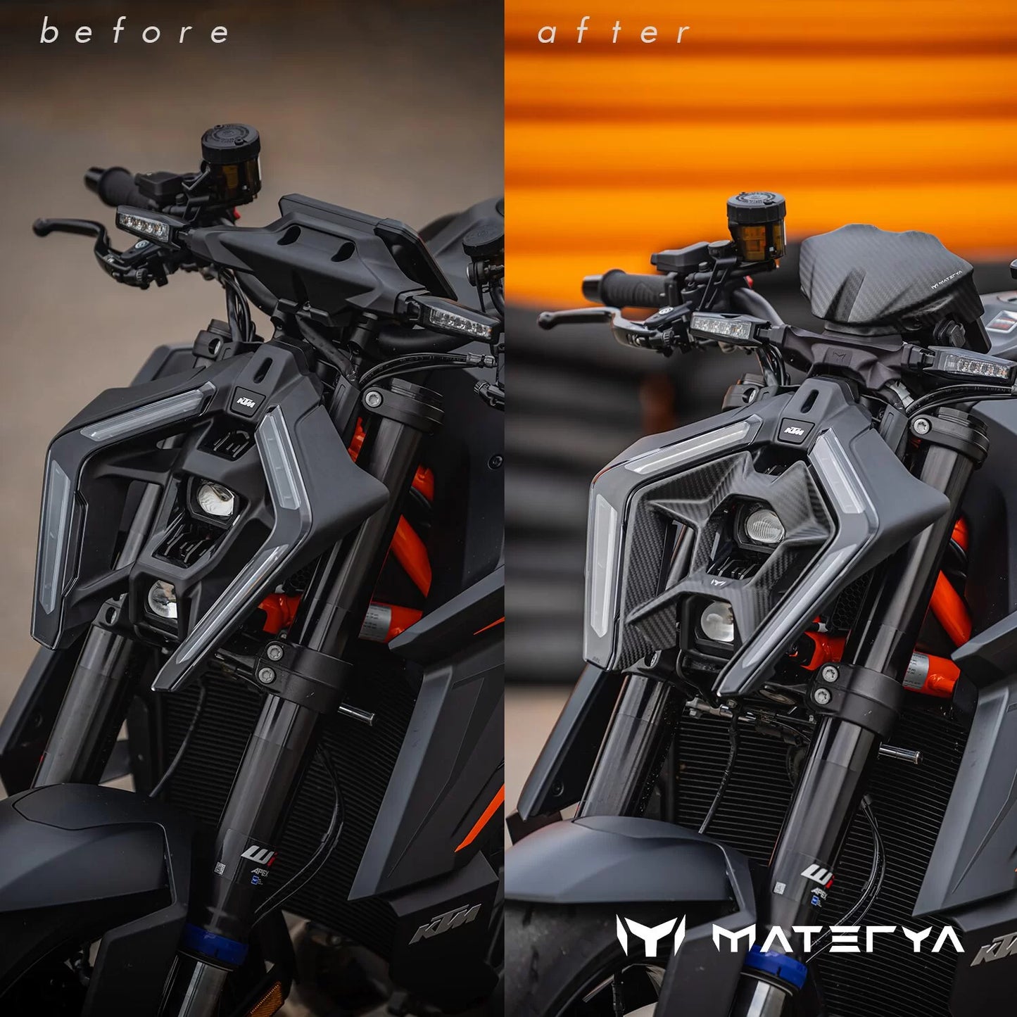 MATERYA Carbon Speedometer Cover | KTM 1390 SUPERDUKE R/ EVO