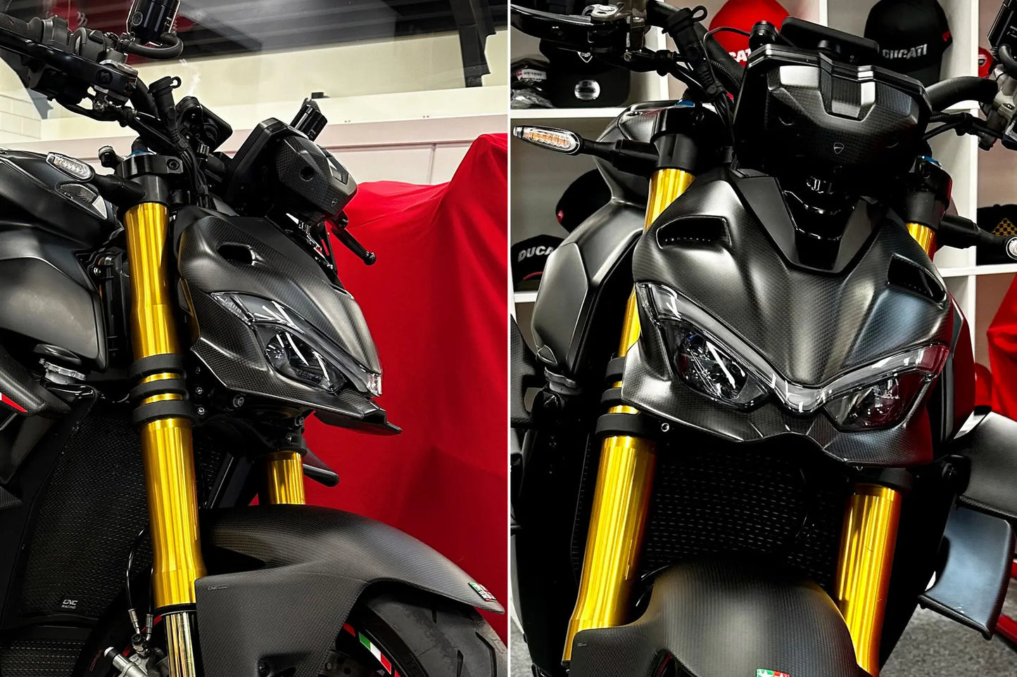 CNC RACING Carbon Upper Headlight Surround | DUCATI STREETFIGHTER V4 (2020-2024)