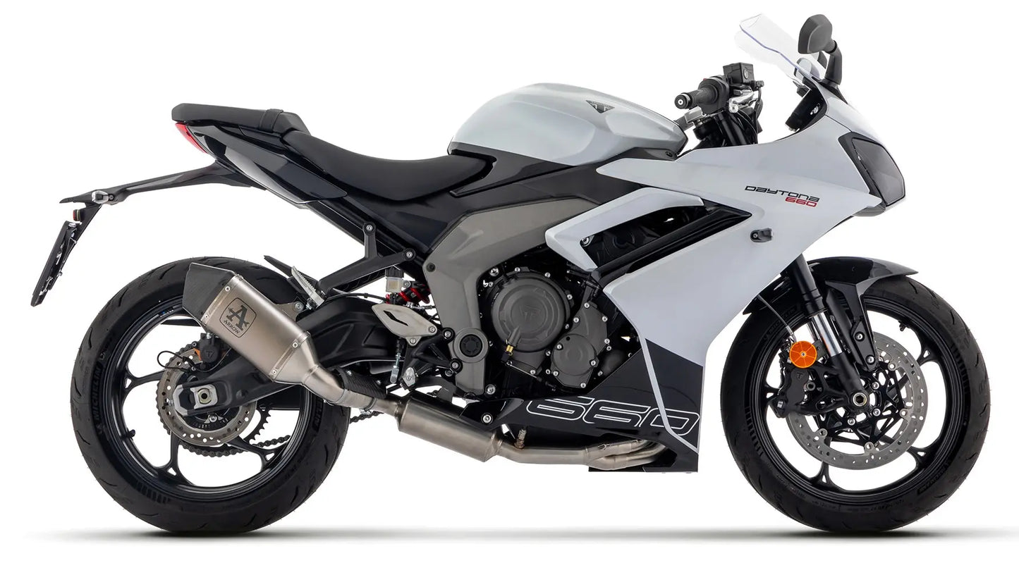 Ligne complète "Homologuée" ARROW VELOCE TITANE | TRIUMPH DAYTONA 660