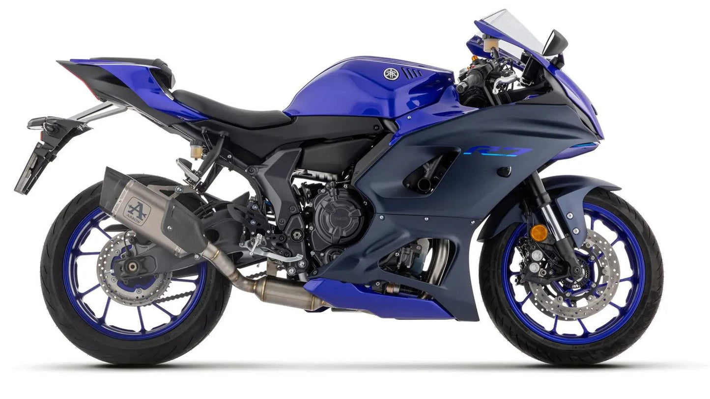 Ligne complète "Homologuée" ARROW PISTA Titane | YAMAHA R7 - GEN PERFORMANCE