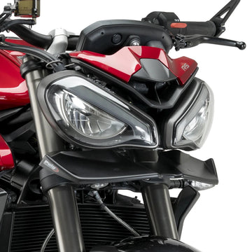 Aileron Frontal PUIG DOWNFORCE pour TRIUMPH STREET TRIPLE 765 R / RS