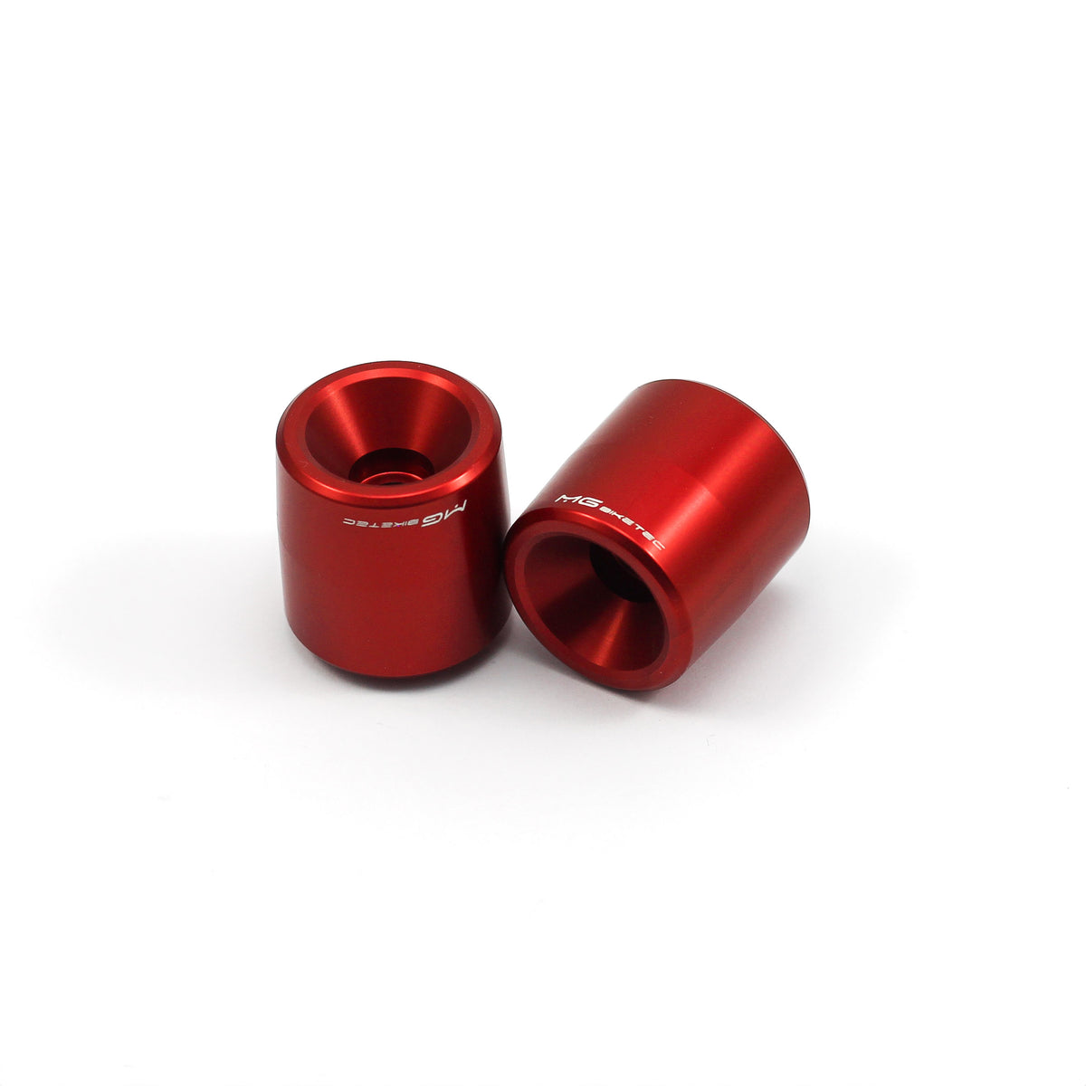 Embouts de guidon Rouge MG BIKETEC pour YAMAHA R7 (2026+)