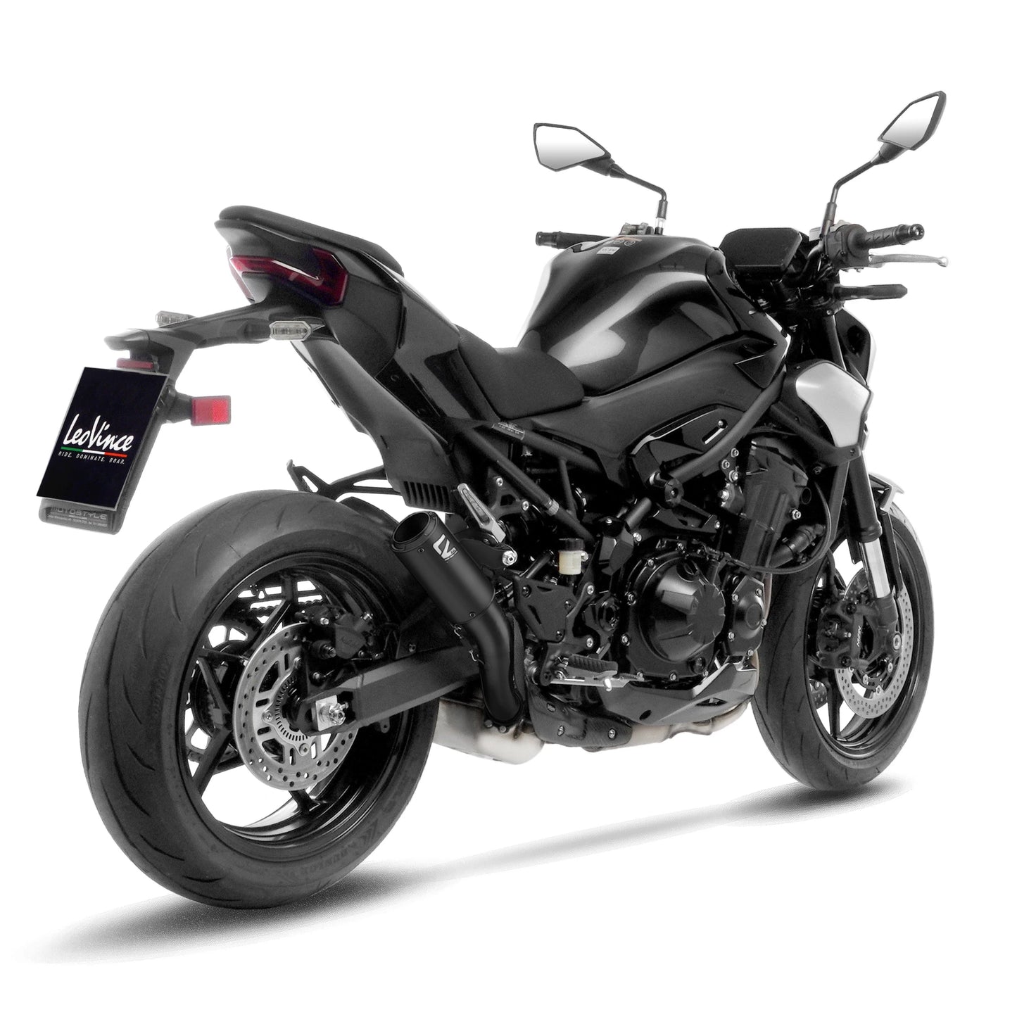 LEOVINCE LV CORSA S FULL BLACK "Approved" Silencer | KAWASAKI Z900 / SE (2025+)