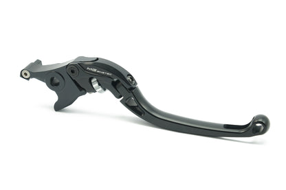 Levier de frein long MG BIKETEC noir avec molette argent mat