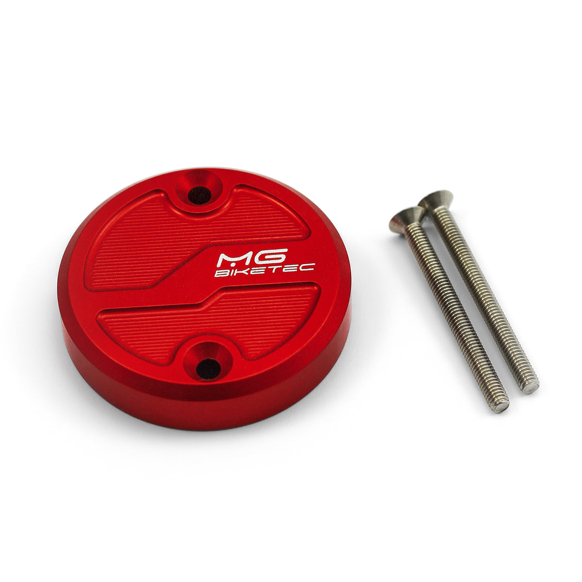 Couvercle de réservoir de frein avant MG BIKETEC pour KTM 990 RC R (2026+) - finition rouge