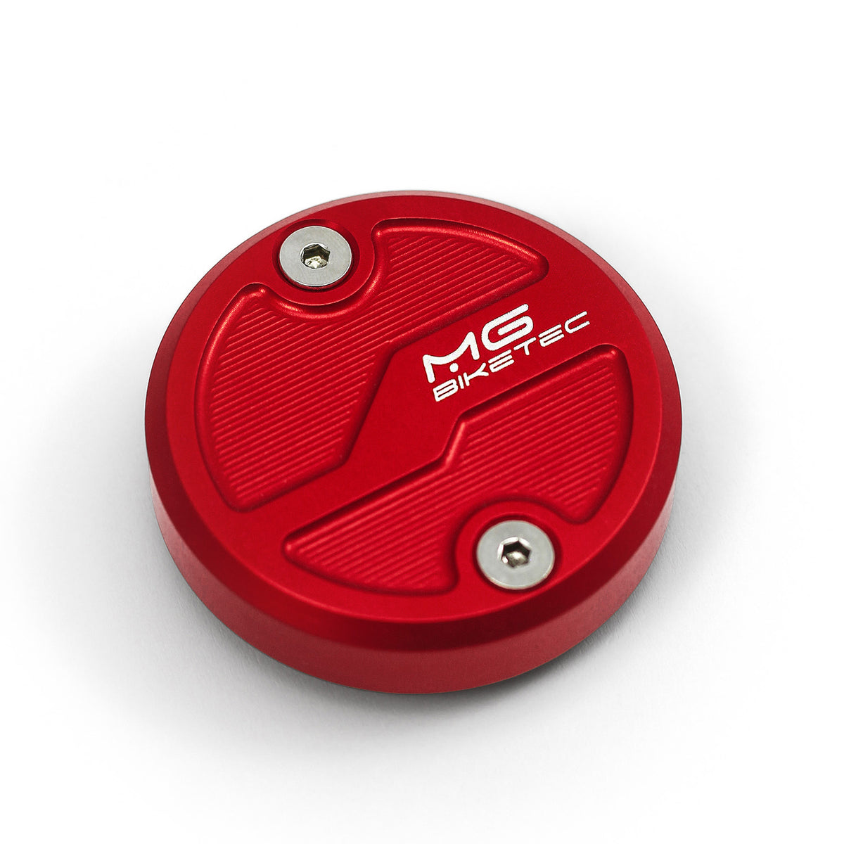 Couvercle de réservoir de frein avant MG BIKETEC pour KTM 990 RC R (2026+) - finition rouge