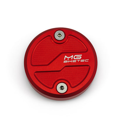 Couvercle de réservoir de frein avant MG BIKETEC pour KTM 990 RC R (2026+) - finition rouge