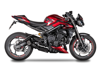 Ligne Complète "Homologuée" SPARK GRID-O Noire | TRIUMPH STREET TRIPLE 765 RS (2023+)