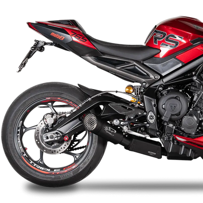 Ligne Complète "Homologuée" SPARK GRID-O Noire | TRIUMPH STREET TRIPLE 765 RS (2023+)