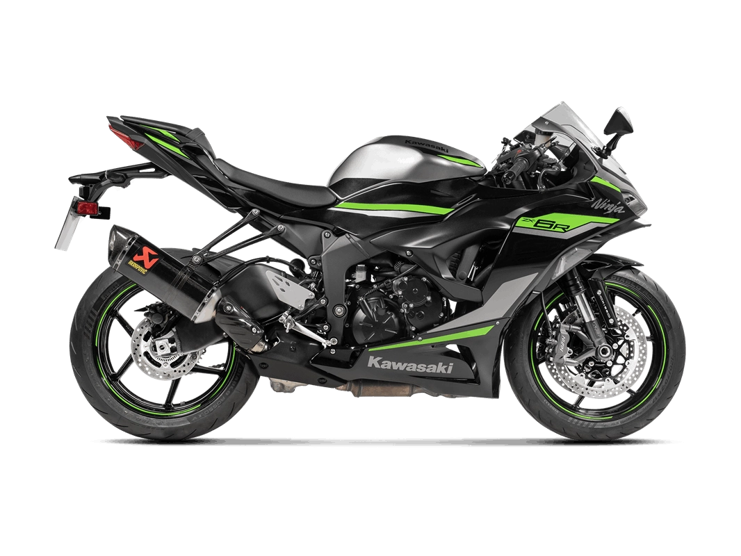 Support de Silencieux en Carbone AKRAPOVIC | KAWASAKI NINJA ZX-6R (2024+)