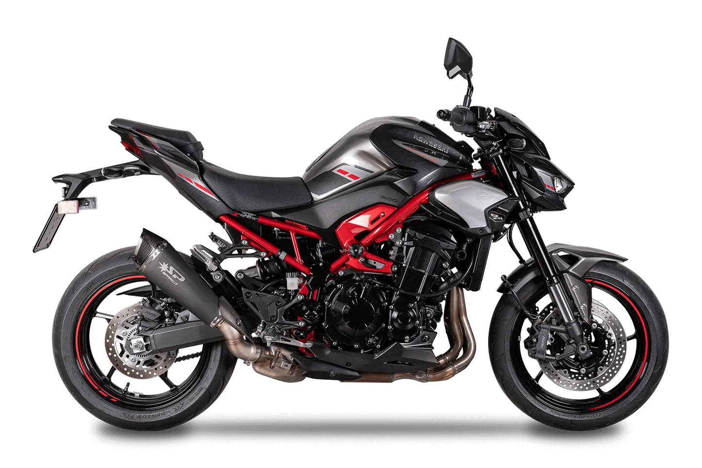 "Approved" Silencer SPARK KONIX EVO BLACK | KAWASAKI Z900 / SE (2025+)