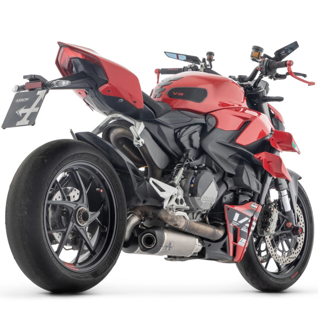 Silencieux "Racing" ARROW WORKS TITANE | DUCATI STREETFIGHTER V2 (2022-2024)