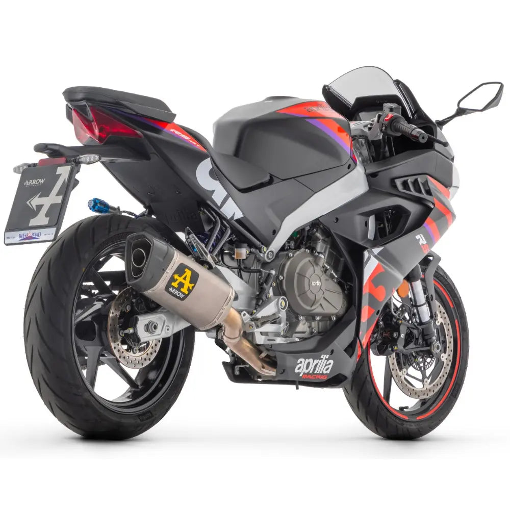 Ligne complète "Homologuée" ARROW PISTA TITANE | APRILIA RS 457