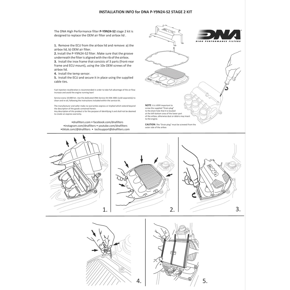 Kit Stage 2 DNA P-Y9N24-S2 pour YAMAHA TRACER 9