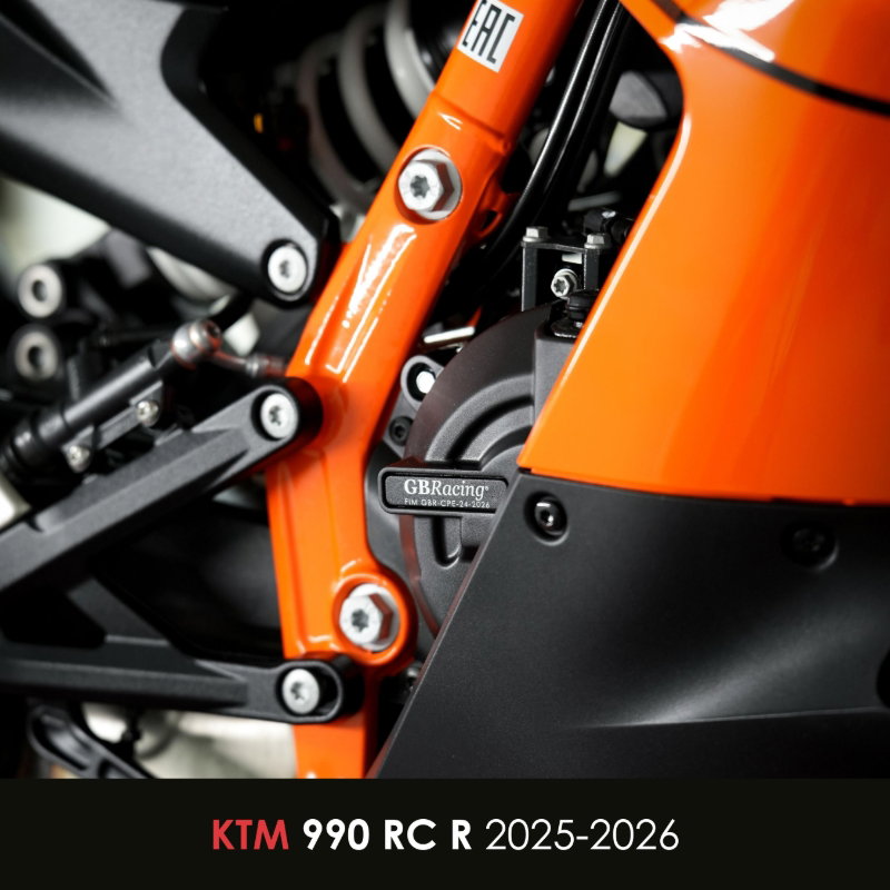 Protection de carter d'embrayage GB RACING montée sur KTM 990 RC R