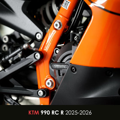 Protection de carter d'embrayage GB RACING montée sur KTM 990 RC R