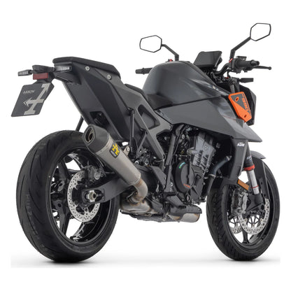 KTM DUKE 990 / R équipée du silencieux ARROW X-Kone, vue trois-quarts
