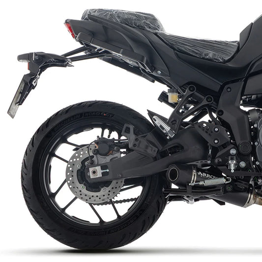 Ligne complète ARROW Icon Racing aluminium Dark pour YAMAHA TRACER 7 / GT (2025+) - profil