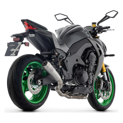 Silencieux ARROW Pro-Race homologué pour KAWASAKI Z1100 / SE - vue trois-quarts