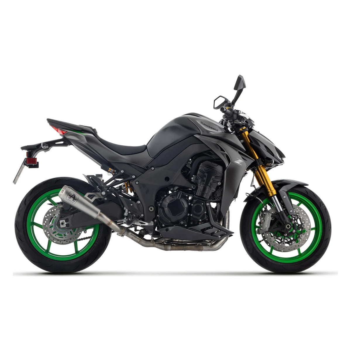 Silencieux ARROW Pro-Race homologué pour KAWASAKI Z1100 / SE - profil entier