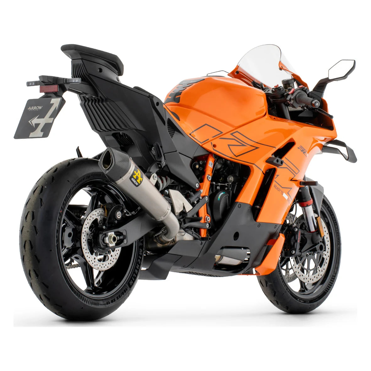 Silencieux ARROW X-Kone sur KTM 990 RC R - trois-quarts