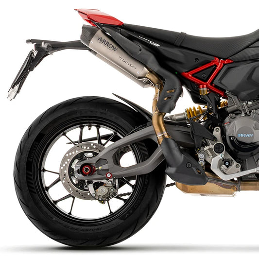 Silencieux Round-Sil homologués ARROW titane — DUCATI Hypermotard V2