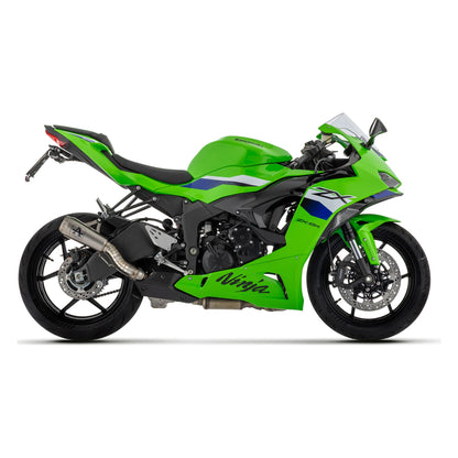 Silencieux ARROW Pro-Race 77522PR monté sur KAWASAKI NINJA ZX-6R - profil entier