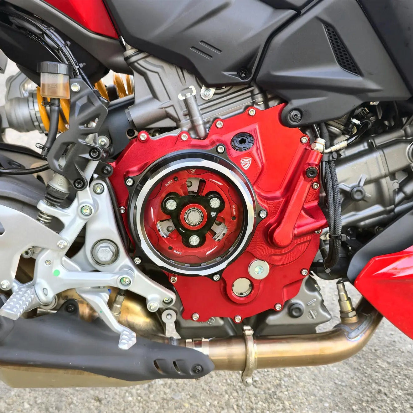 Couvercle d'Embrayage Transparent CNC RACING | DUCATI STREETFIGHTER V2 / S (2025+)