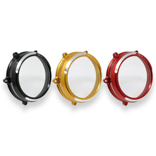 Couvercle d'Embrayage Transparent Bicolor CNC RACING | DUCATI STREETFIGHTER V4 / S. (2025+)