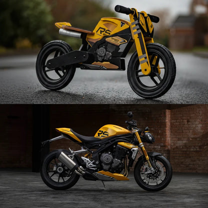 Draisienne en Bois KIDDIMOTO | TRIUMPH SPEED TRIPLE 1200 RS REPLICA