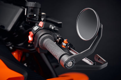 Rétroviseur et protection de levier EVOTECH montés sur moto
