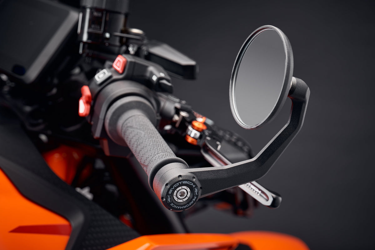 Rétroviseur rétro EVOTECH monté - vue de détail