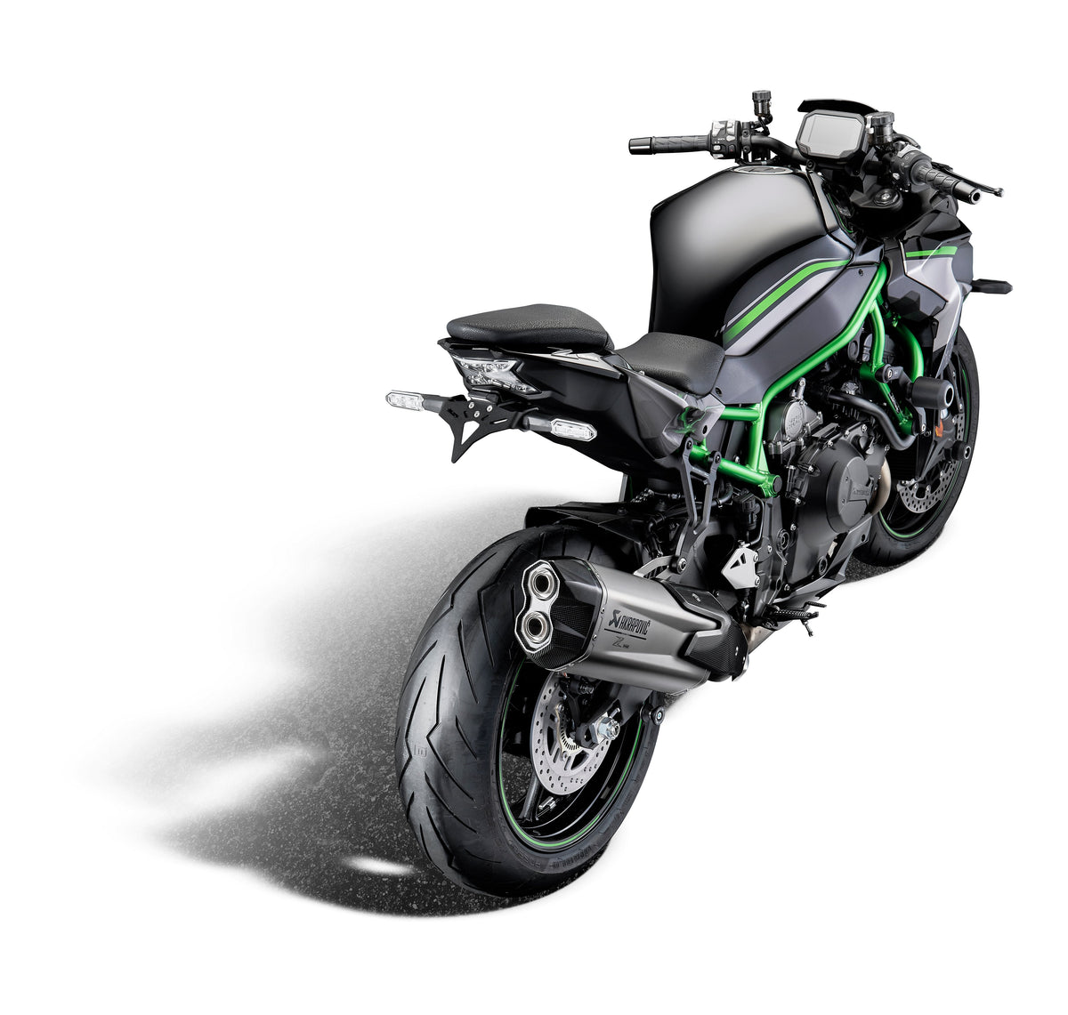 Support d'échappement EVOTECH monté sur KAWASAKI ZH2 - vue 4
