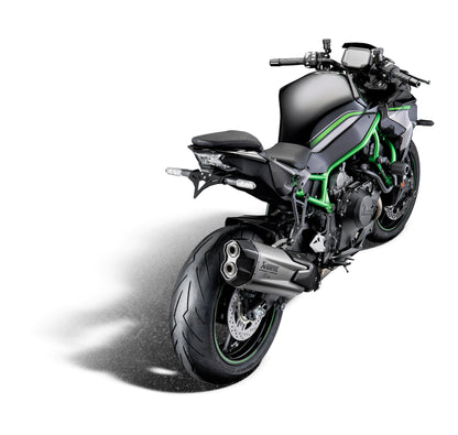 Support d'échappement EVOTECH monté sur KAWASAKI ZH2 - vue 4