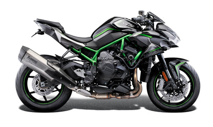 Support d'échappement EVOTECH monté sur KAWASAKI ZH2 - vue 6