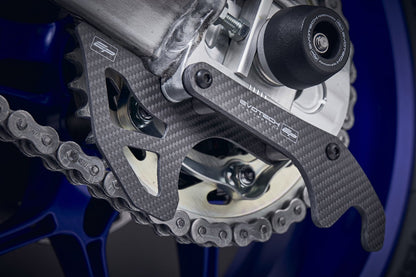 Kit support béquille et protection de chaîne carbone EVOTECH pour YAMAHA R7 (2026+) - vue 2