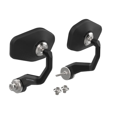 Paire de rétroviseurs embouts de guidon Sport EVOTECH pour DUCATI HYPERMOTARD V2 / SP
