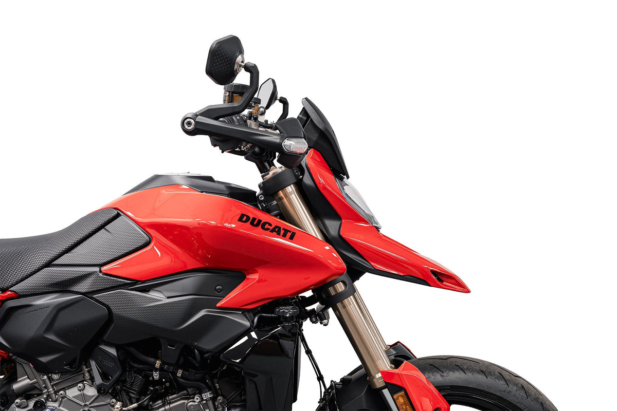 Saute-vent EVOTECH monté sur DUCATI HYPERMOTARD V2 / SP (2026+) - vue 2