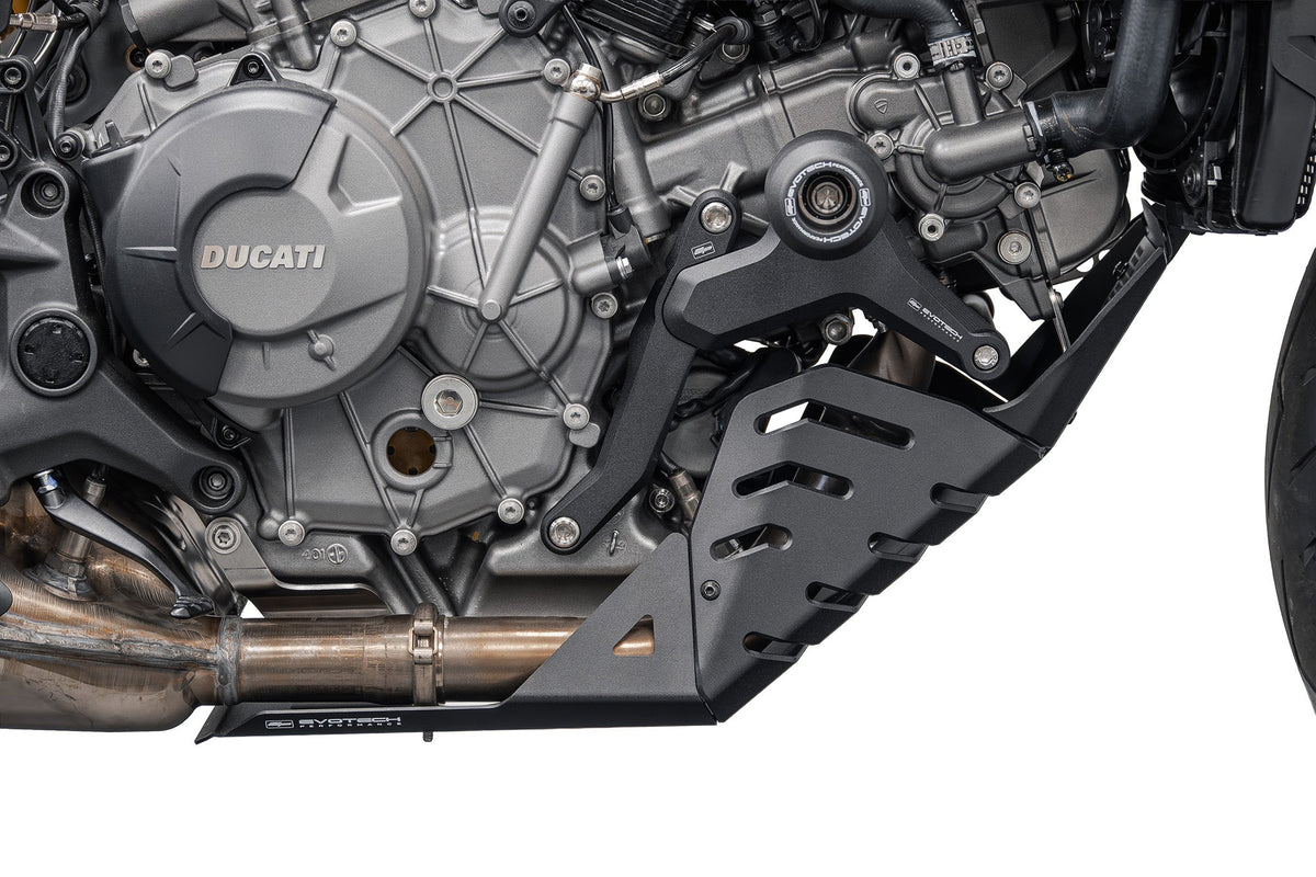Protection moteur EVOTECH montée sur DUCATI HYPERMOTARD V2 - vue 3