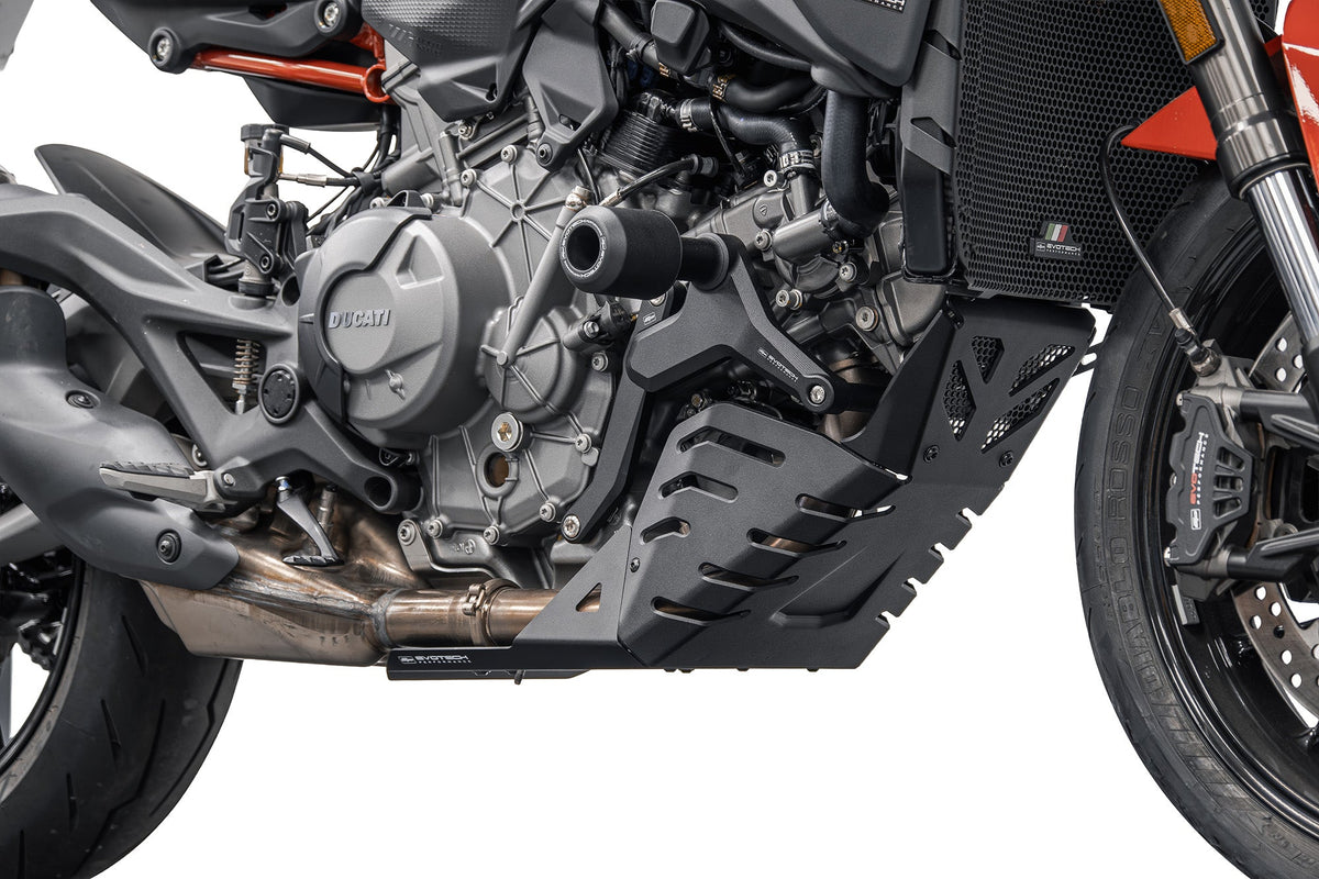 Protection moteur EVOTECH montée sur DUCATI HYPERMOTARD V2 - vue 4