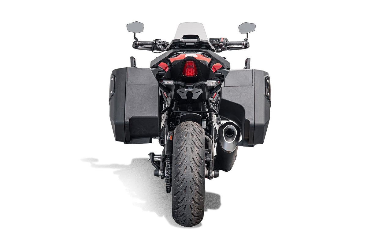 Support de plaque court EVOTECH monté sur HONDA CB1000GT - détail