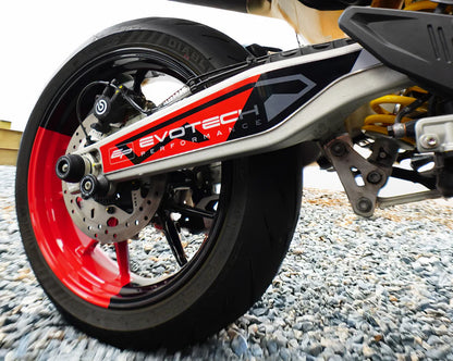 Stickers de Bras Oscillant EVOTECH | DUCATI HYPERMOTARD 698 MONO / RVE