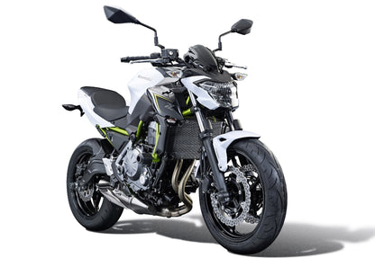Extensions de rétroviseurs EVOTECH PERFORMANCE montées sur KAWASAKI Z650 / S