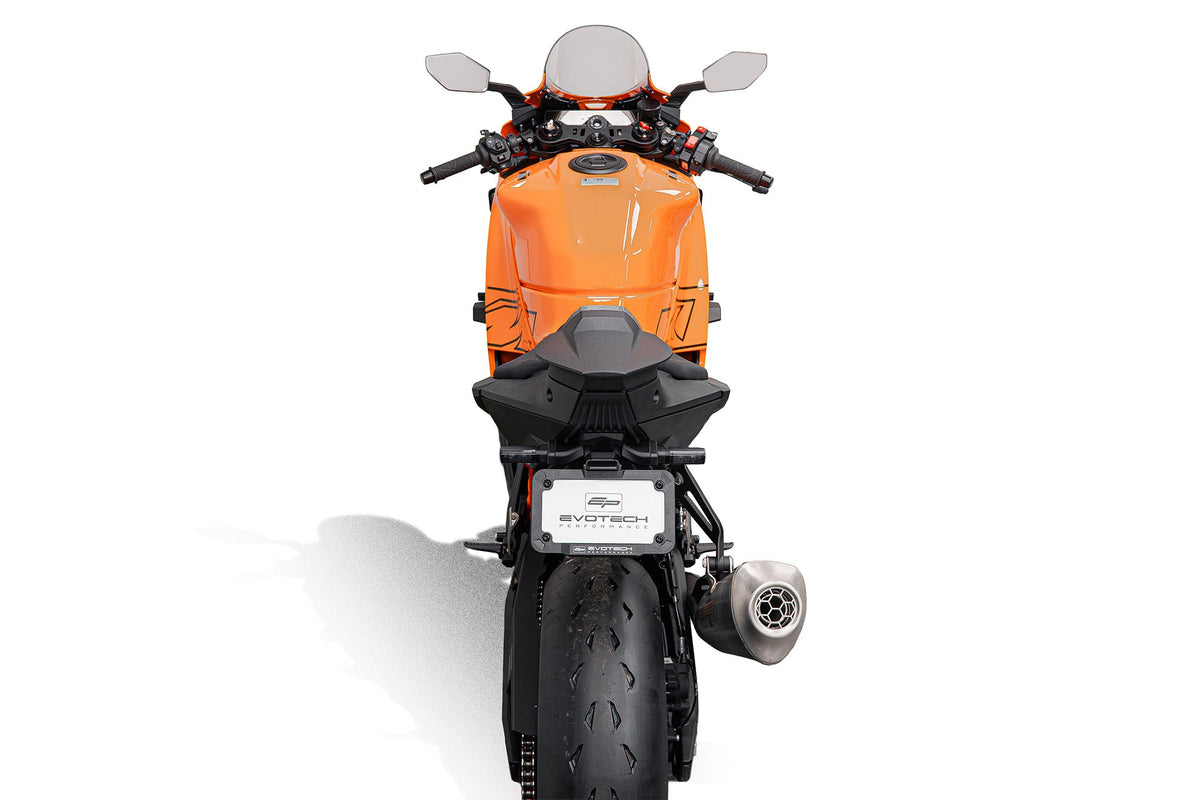 Capot de selle passager EVOTECH sur KTM 990 RC R - vue d'ensemble