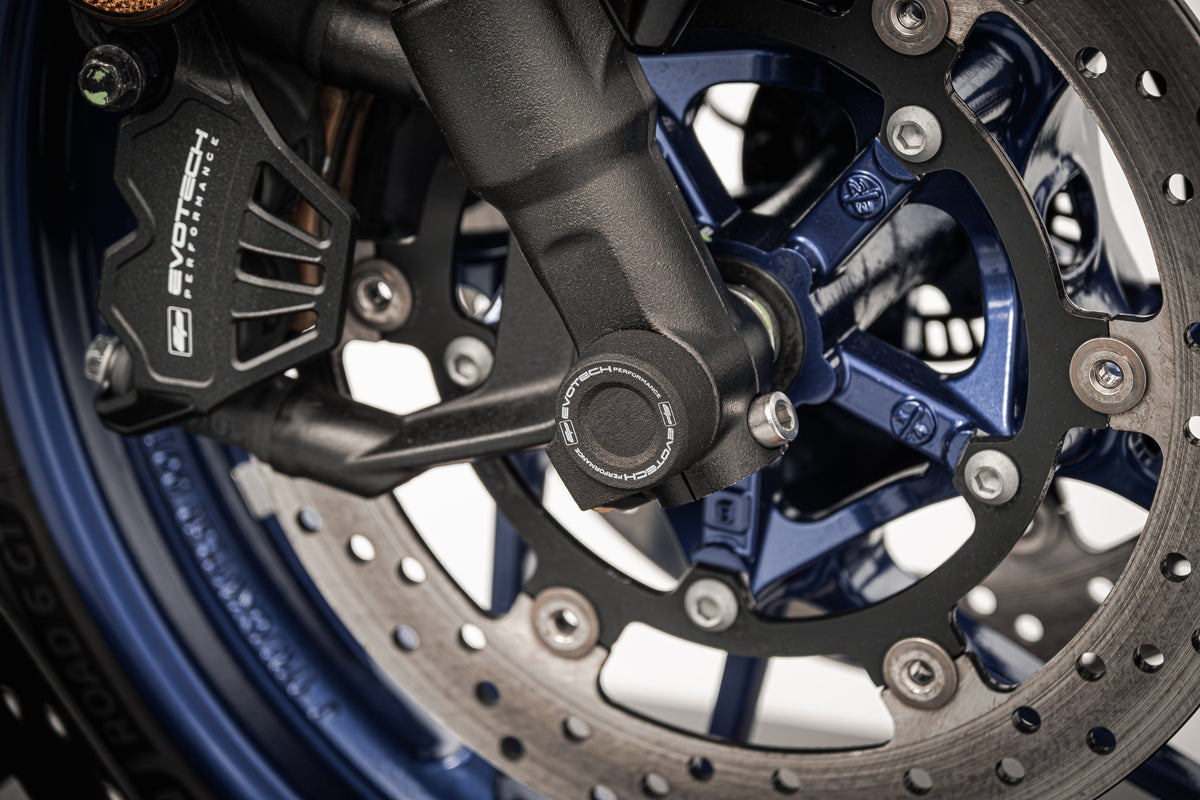 Diabolos de roue avant EVOTECH PERFORMANCE pour YAMAHA TRACER 7 / GT (2025+) - vue 3