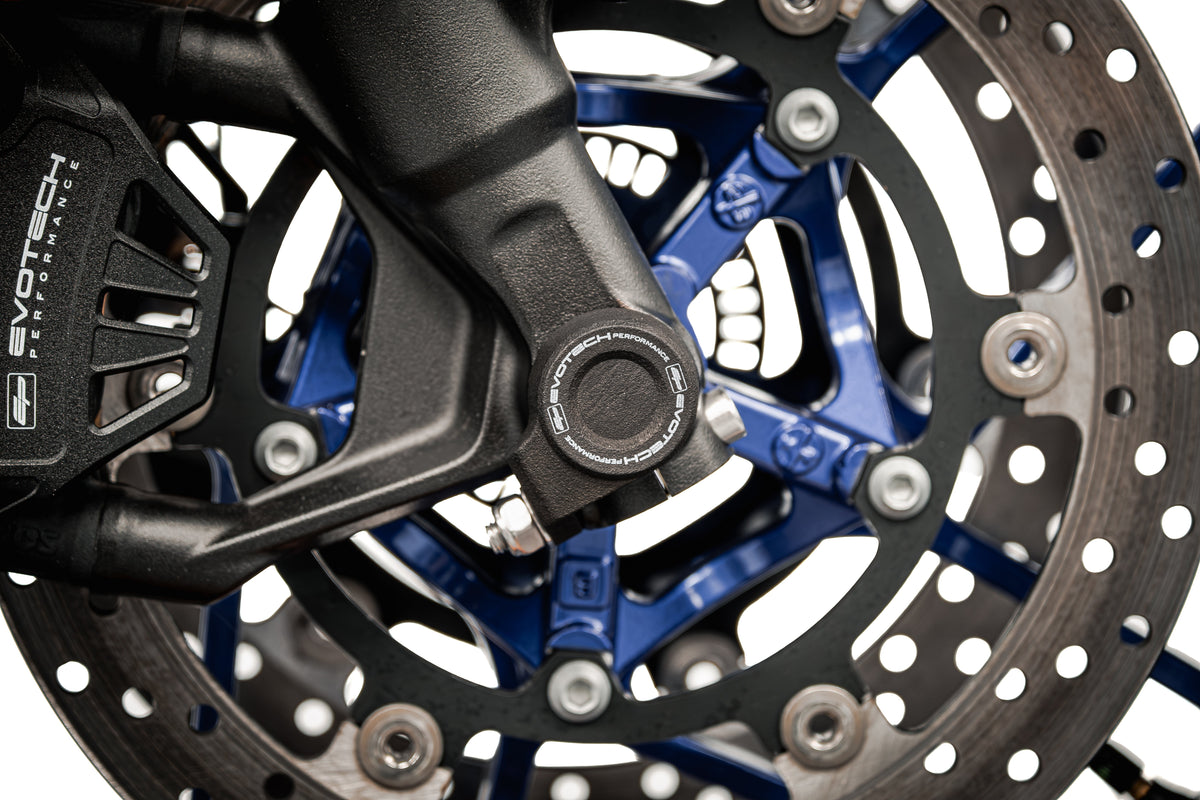 Diabolos de roue avant EVOTECH PERFORMANCE pour YAMAHA TRACER 7 / GT (2025+) - vue 4