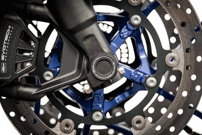 Diabolos de roue avant EVOTECH PERFORMANCE pour YAMAHA TRACER 7 / GT (2025+) - vue 4