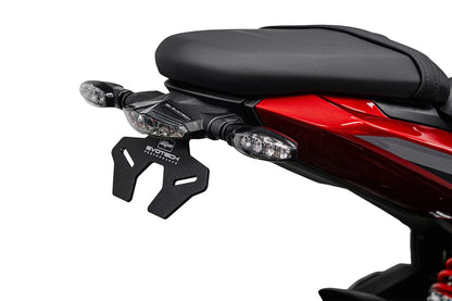 Support de Plaque (Feu Arrière Transparent) EVOTECH | TRIUMPH TRIDENT 800 (2026+)